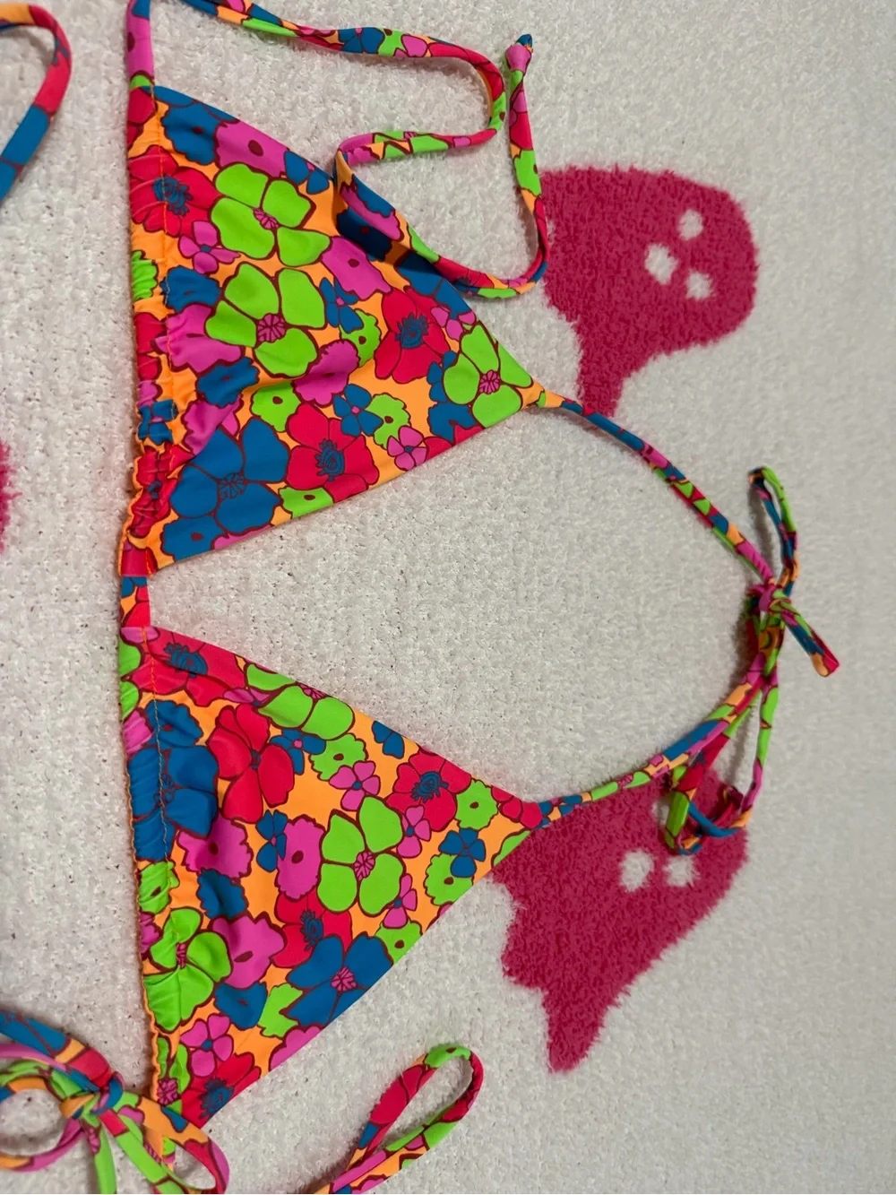 New Frankie’s Floral Tie-String Bikini Set